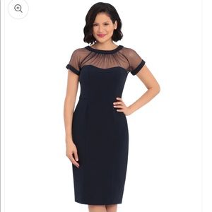 Maggy London Navy The Illusion Dress